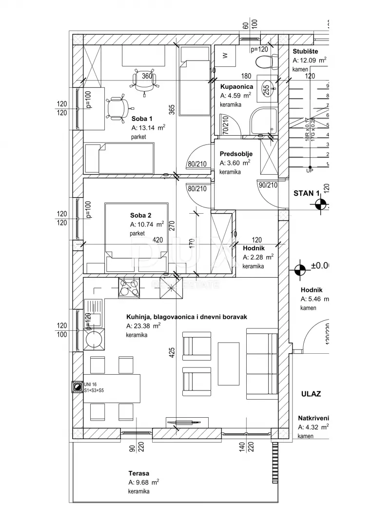 2-bedroom Apartment In Marčelji, Croatia (67,41 M²)