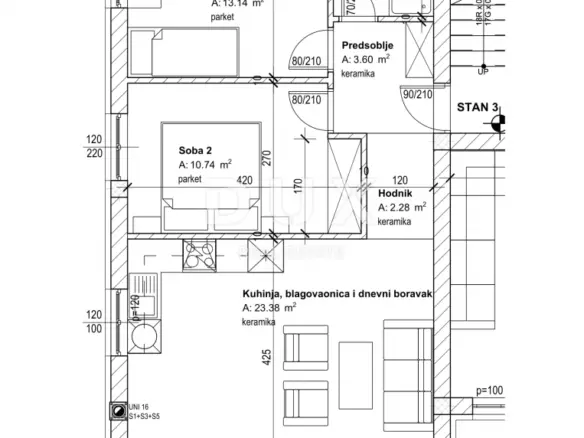 2-bedroom Apartment In Marčelji, Croatia (67,41 M²)
