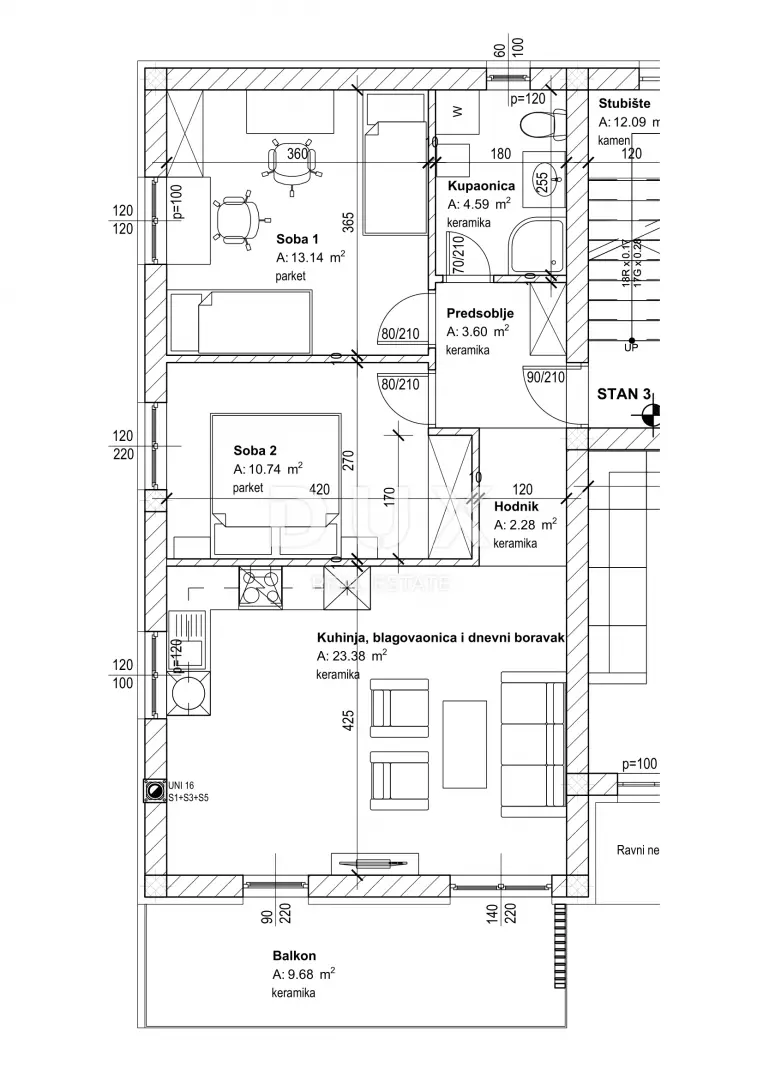2-bedroom Apartment In Marčelji, Croatia (67,41 M²)