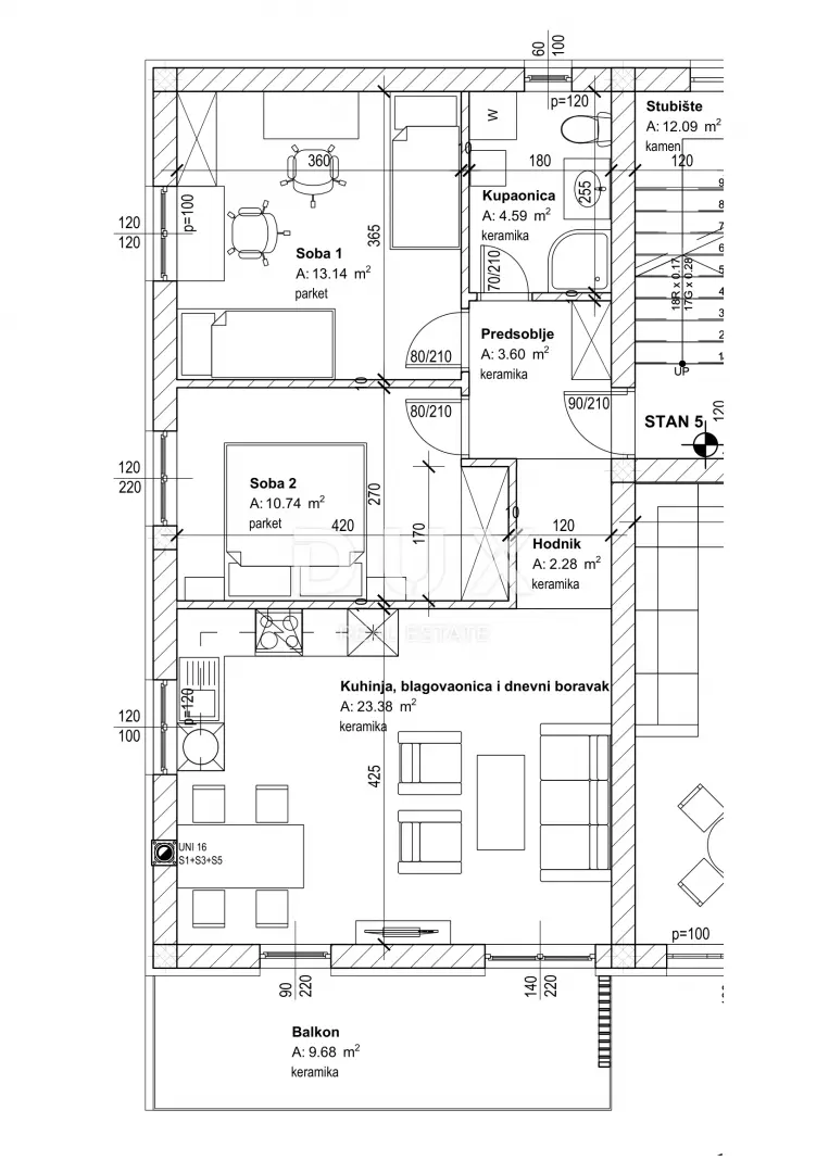 2-bedroom Apartment In Marčelji, Croatia (67,41 M²)