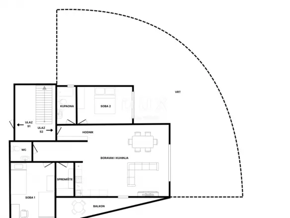 3-bedroom Apartment In Gračani, Croatia (95,6 M²)