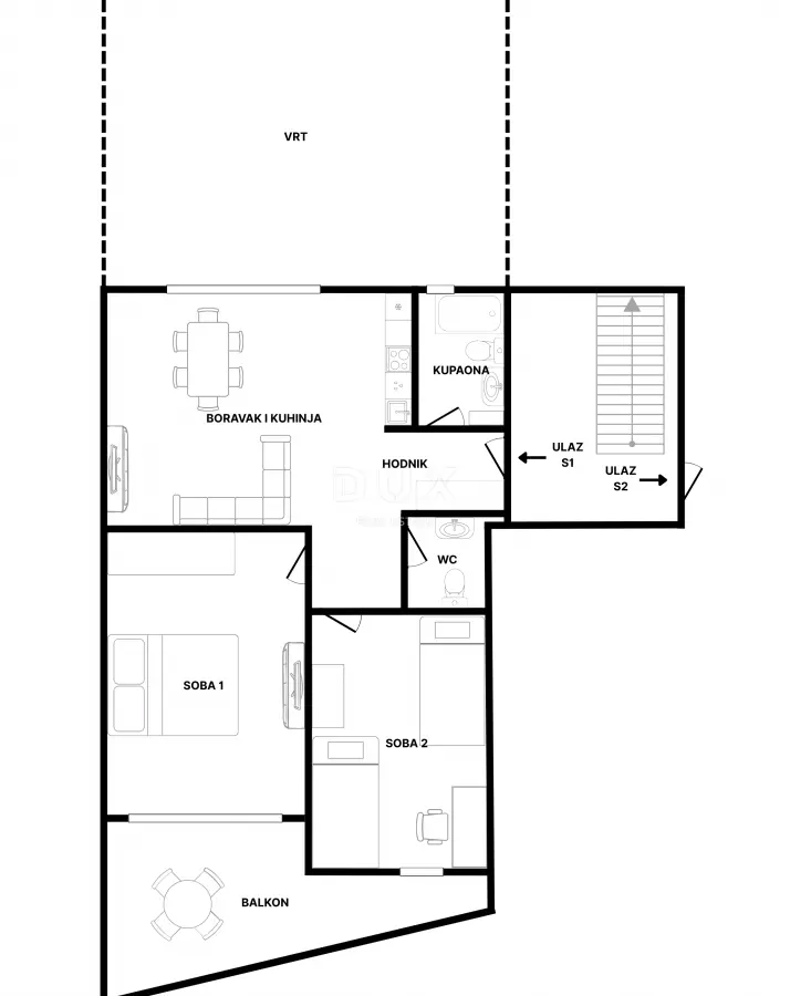 3-bedroom Apartment In Gračani, Croatia (75,79 M²)