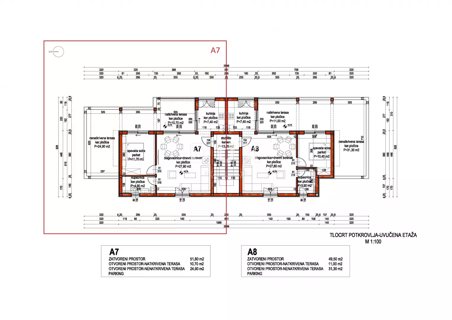 1764942695_tlocrt-a7-15461b 1-bedroom Apartment In Primošten, Croatia (65,88 M²)