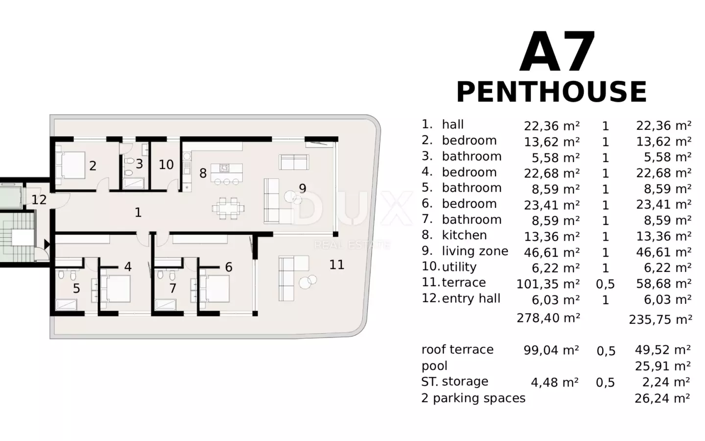 3-bedroom Apartment In Ičići, Croatia (287,51 M²)