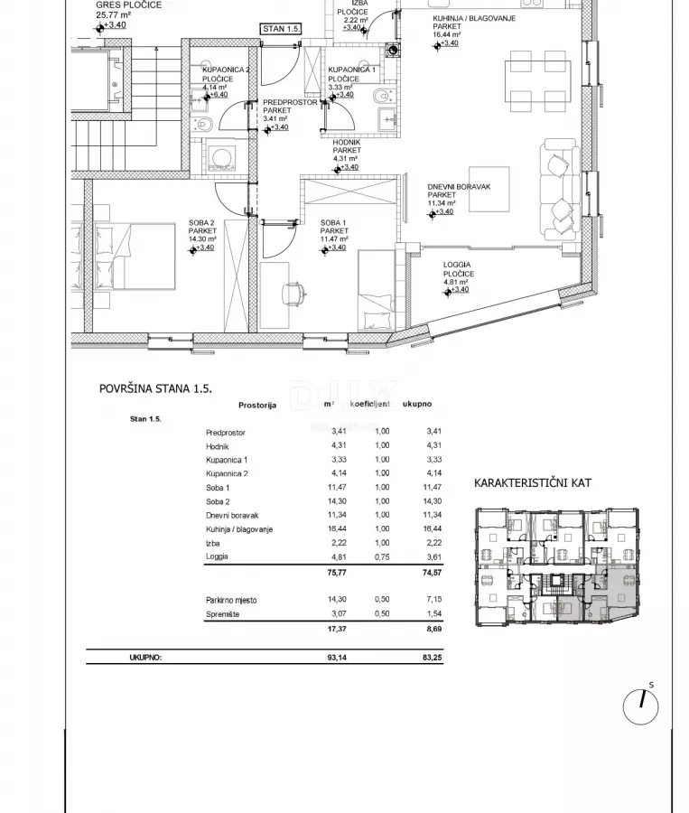 2-bedroom Apartment In Cres, Croatia (93,14 M²)