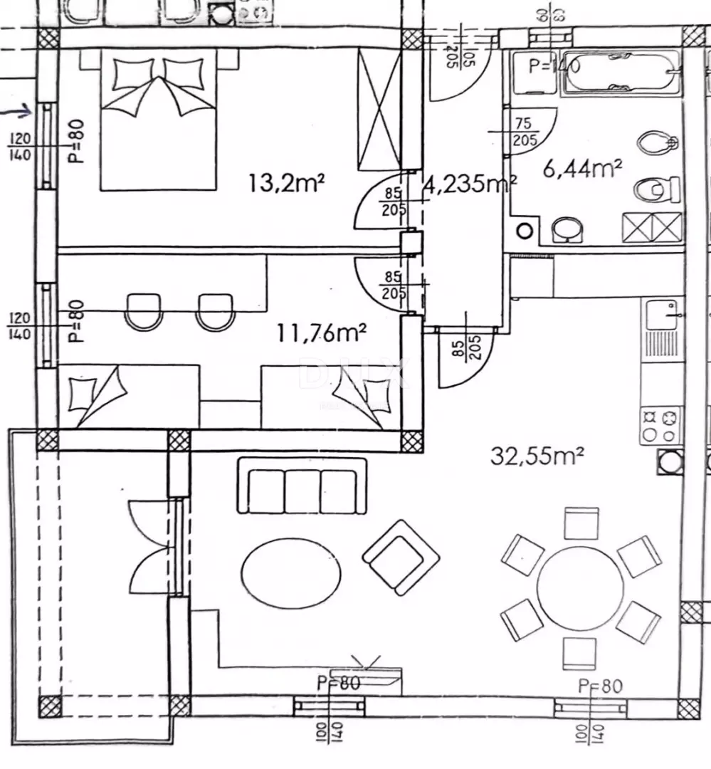 2-bedroom Apartment In Dražice, Croatia (77,02 M²)