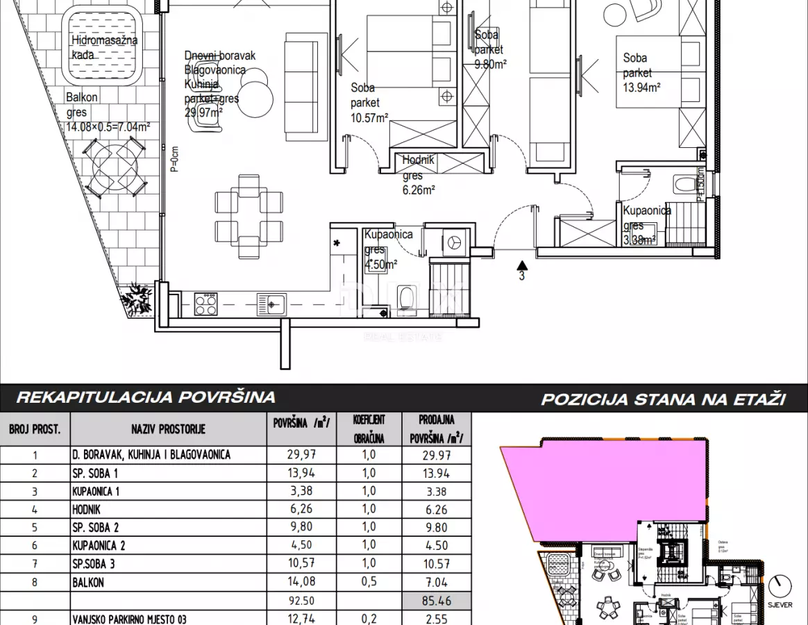 3-bedroom Apartment In Sukošan, Croatia (88 M²)
