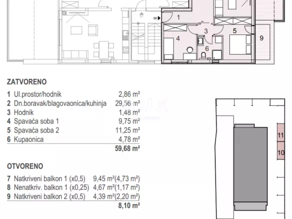 2-bedroom Apartment In Mandre, Croatia (73,62 M²)