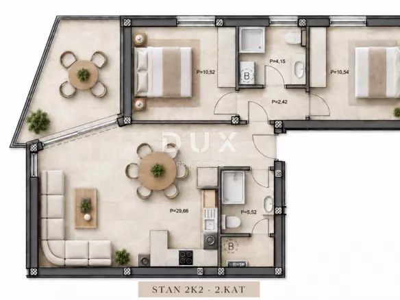 2-bedroom Apartment In Tribunj, Croatia (78,7 M²)