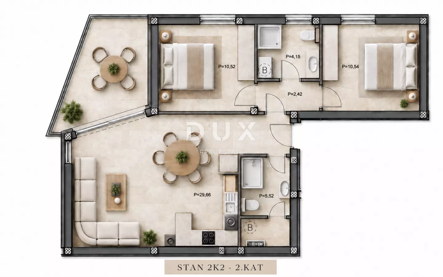 2-bedroom Apartment In Tribunj, Croatia (78,7 M²)