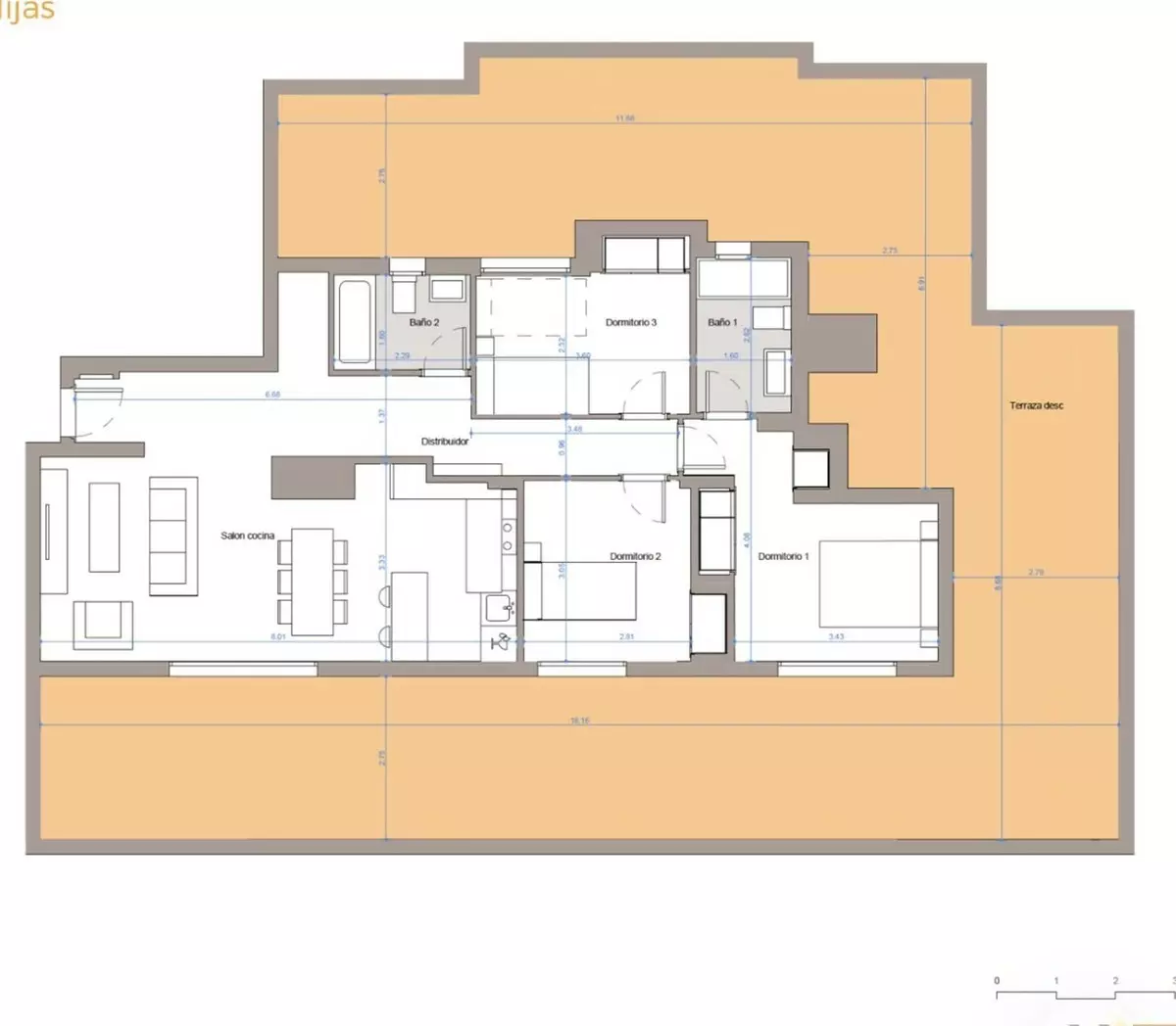 3-bedroom Apartment In Mijas, Spain (110 M²)