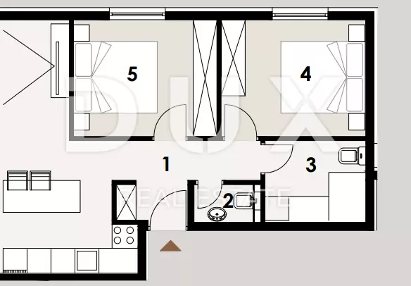 2-bedroom Apartment In Privlaka, Croatia (87,5 M²)
