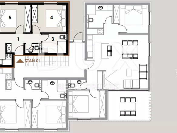 2-bedroom Apartment In Privlaka, Croatia (80,75 M²)