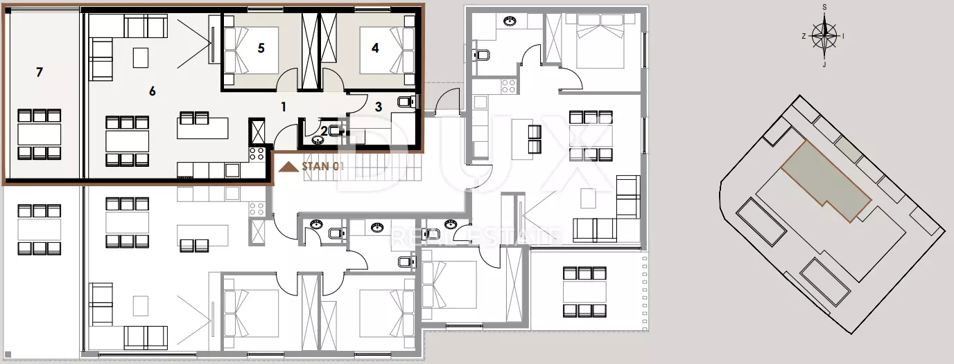 2-bedroom Apartment In Privlaka, Croatia (80,75 M²)