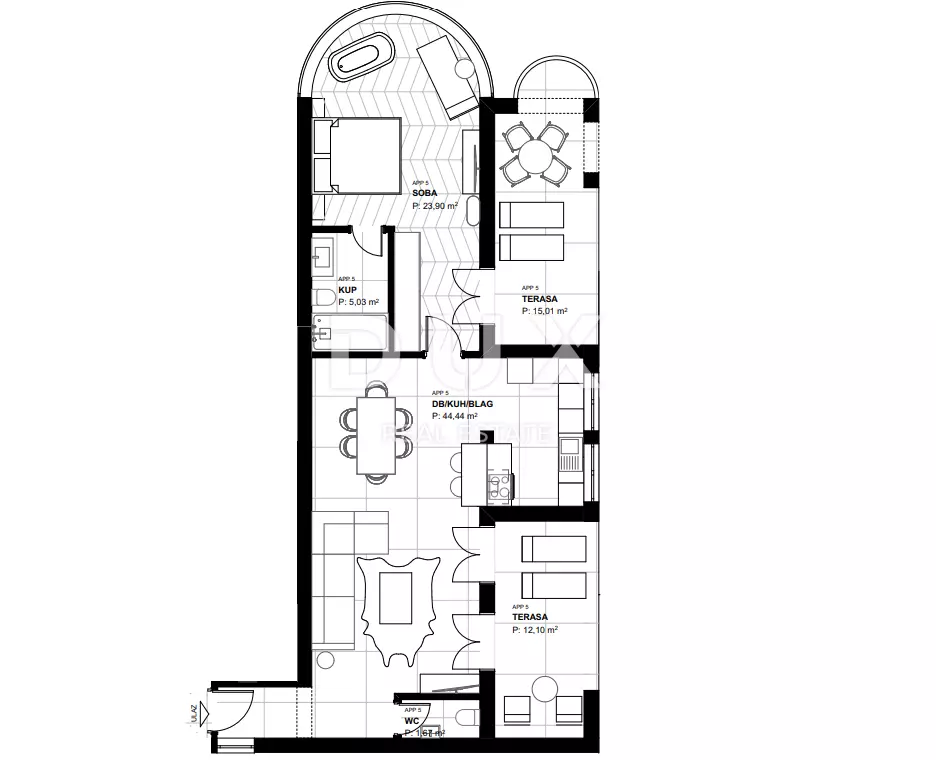 1-bedroom Apartment In Lovran, Croatia (101,67 M²)