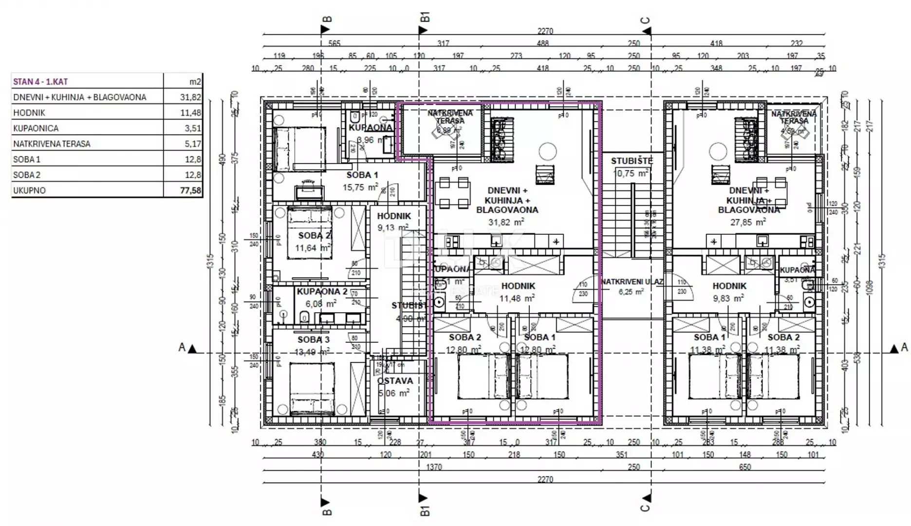 2-bedroom Apartment In Poreč, Croatia (77,58 M²)