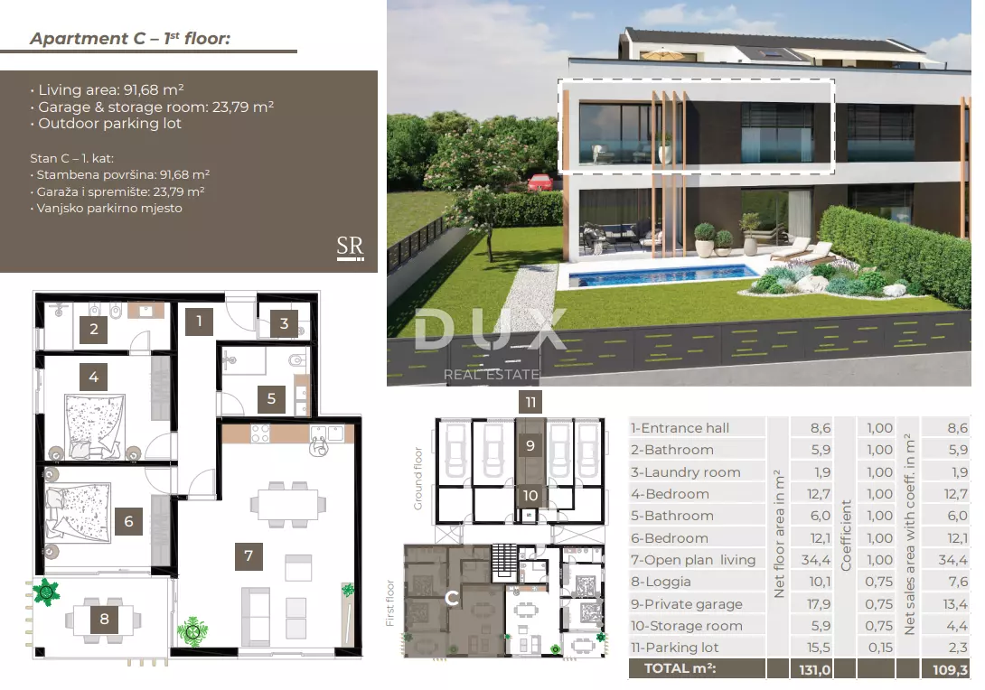 2-bedroom Apartment In Rovinj, Croatia (109,34 M²)