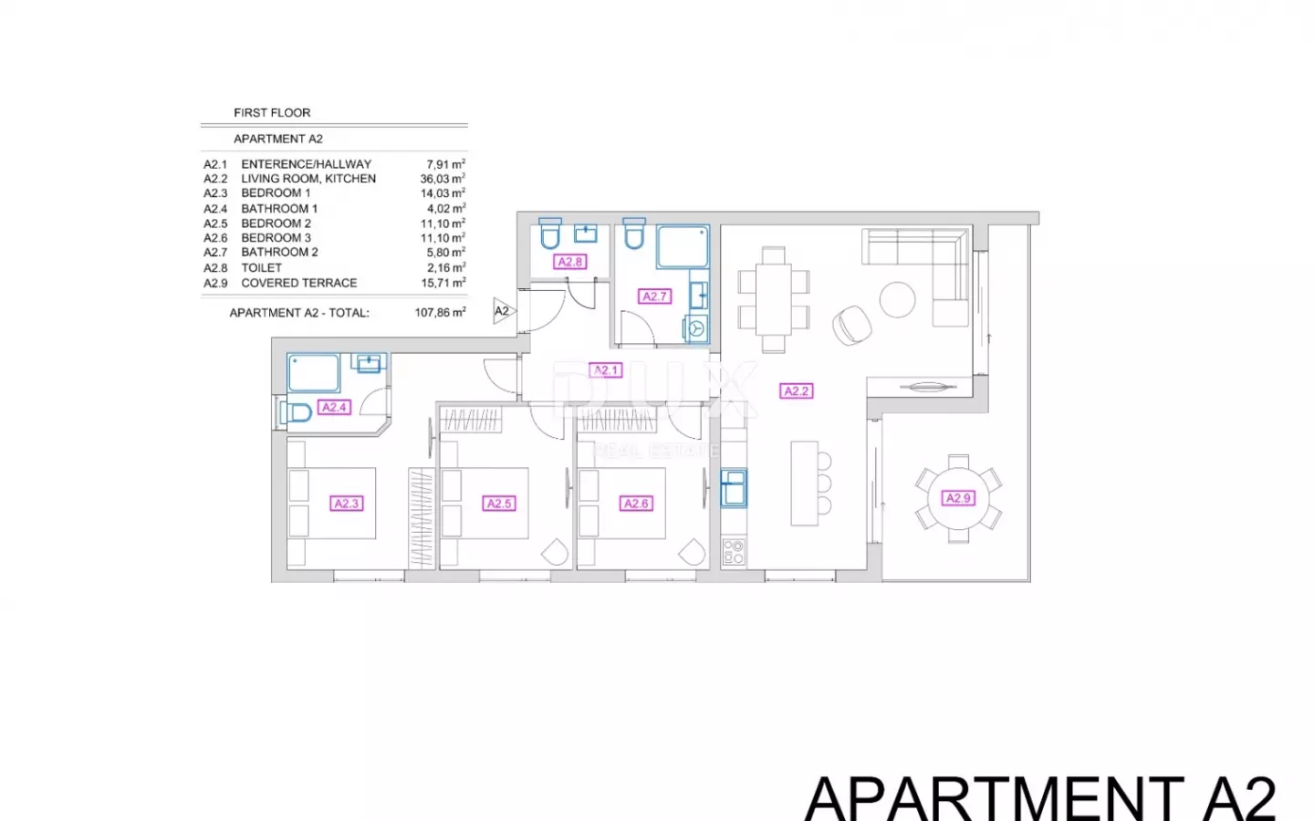 3-bedroom Apartment In Vrbnik, Croatia (108 M²)