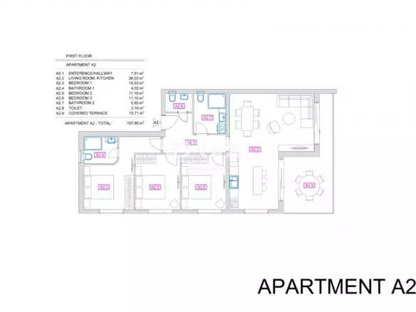 3-bedroom Apartment In Vrbnik, Croatia (108 M²)