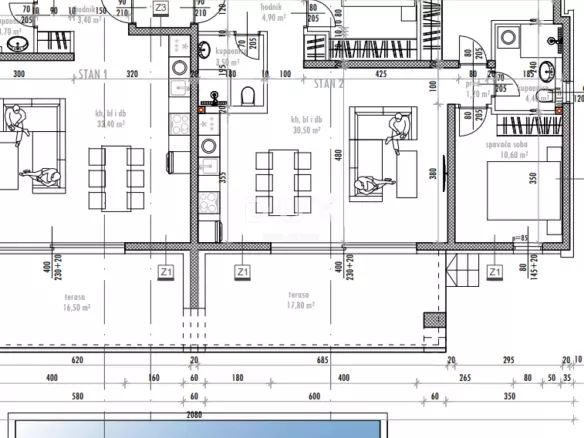 3-bedroom Apartment In Sukošan, Croatia (104,05 M²)