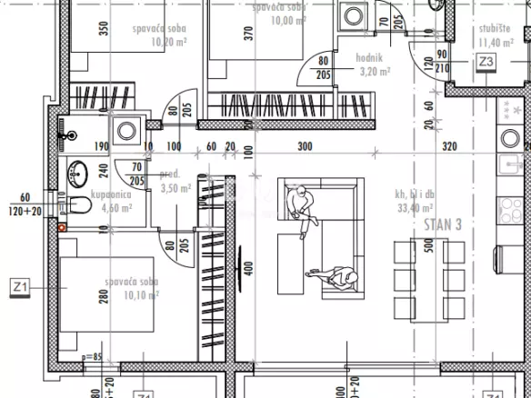 3-bedroom Apartment In Sukošan, Croatia (104,55 M²)