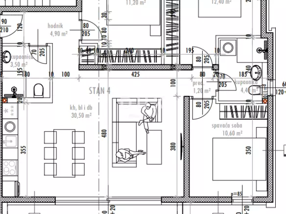 3-bedroom Apartment In Sukošan, Croatia (105,78 M²)