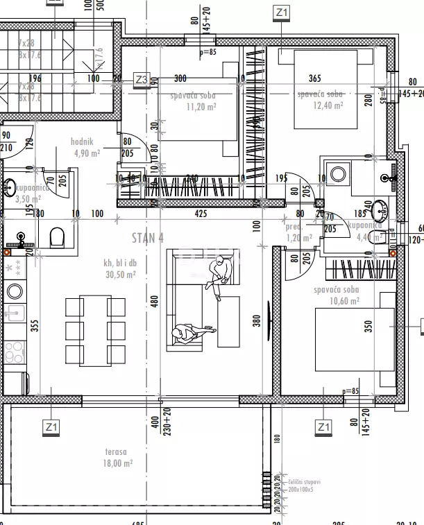 3-bedroom Apartment In Sukošan, Croatia (105,78 M²)