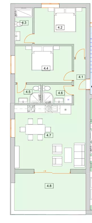 2-bedroom Apartment In Vodice, Croatia (84,83 M²)