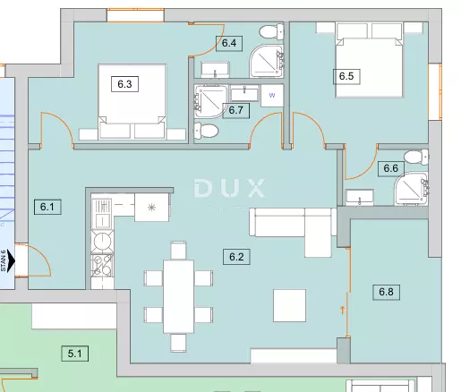 2-bedroom Apartment In Vodice, Croatia (80,16 M²)
