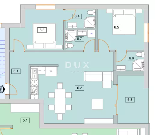 2-bedroom Apartment In Vodice, Croatia (80,16 M²)