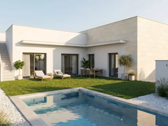 3-bedroom Villa In Mazarron, Spain (85 M²)