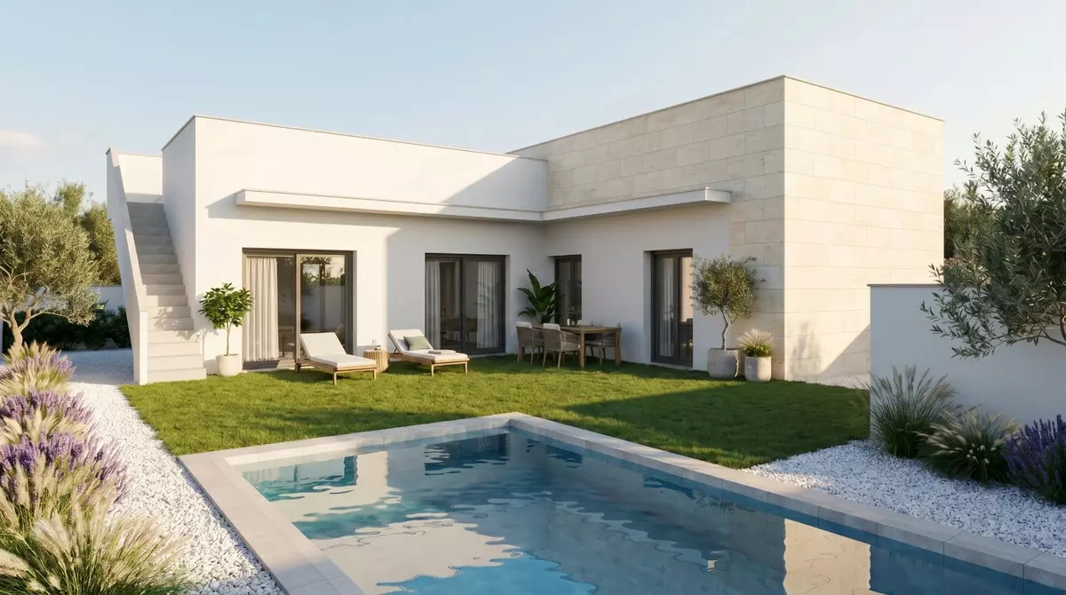 3-bedroom Villa In Mazarron, Spain (85 M²)