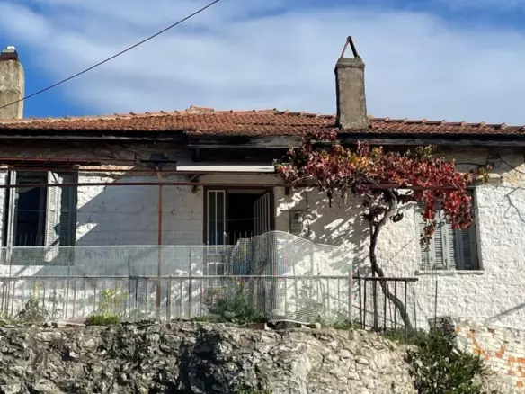 Traditional Stone-built Corner House With Mountain Views For Renovation In Thermo – Greece