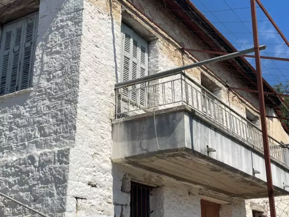 Traditional Stone-built Corner House With Mountain Views For Renovation In Thermo – Greece