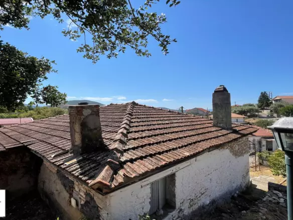 Traditional Stone-built Corner House With Mountain Views For Renovation In Thermo – Greece