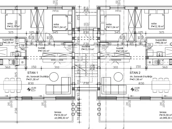 2-bedroom Apartment In Sukošan, Croatia (82,63 M²)