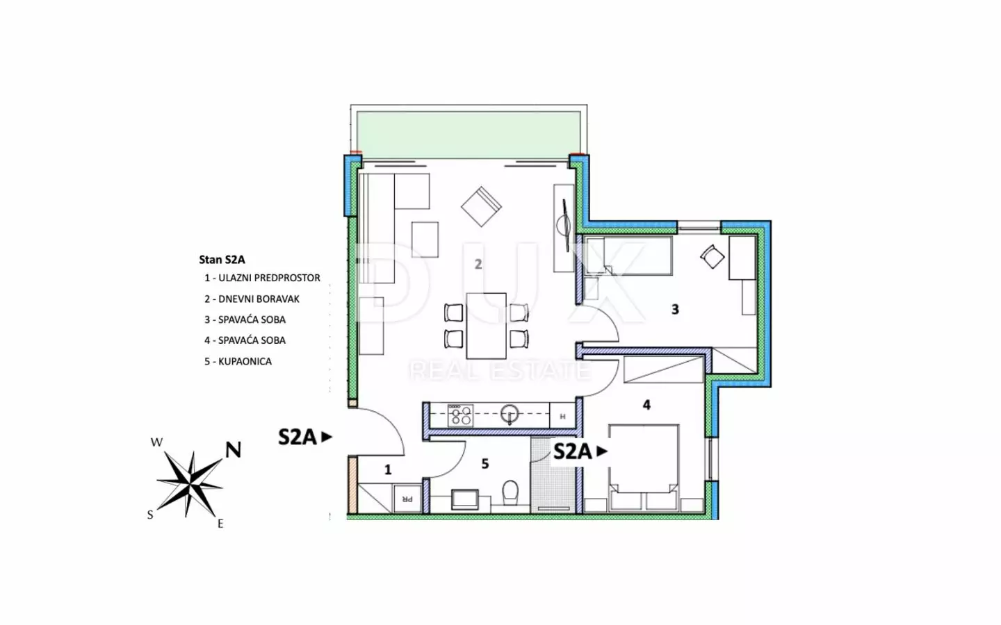 2-bedroom Apartment In Umag, Croatia (59,9 M²)