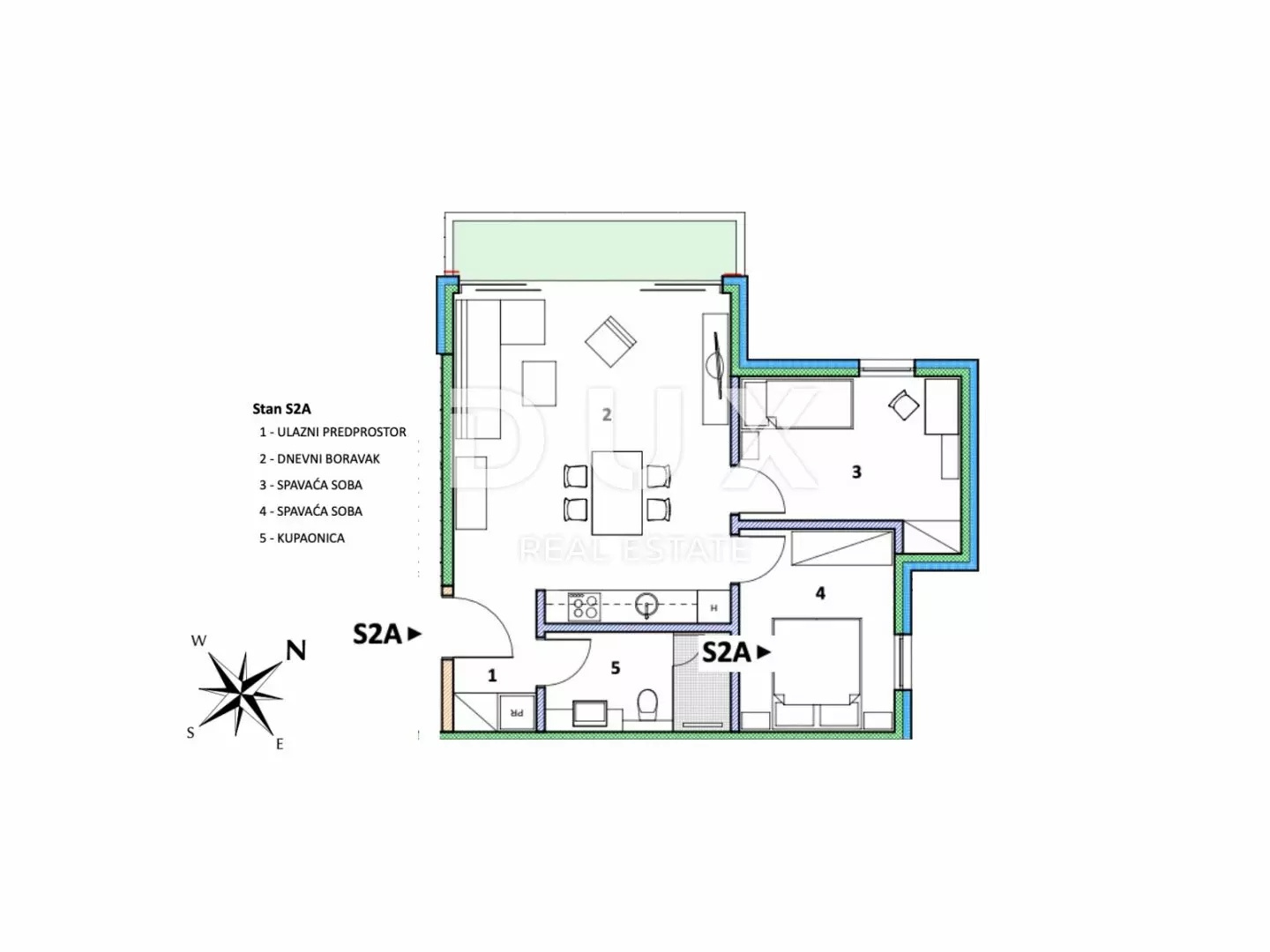 2-bedroom Apartment In Umag, Croatia (59,9 M²)