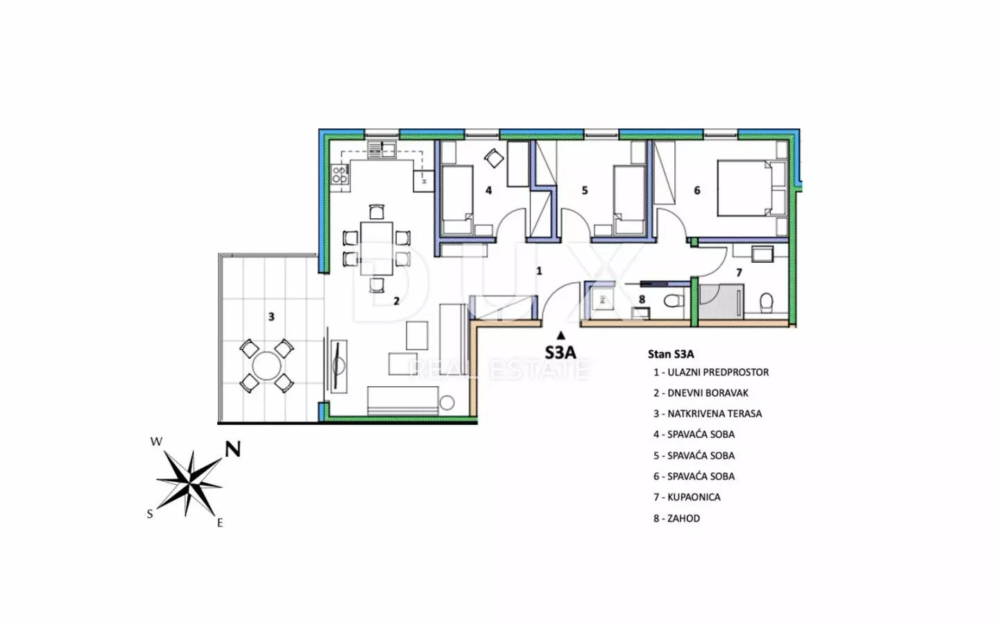 3-bedroom Apartment In Umag, Croatia (79,5 M²)