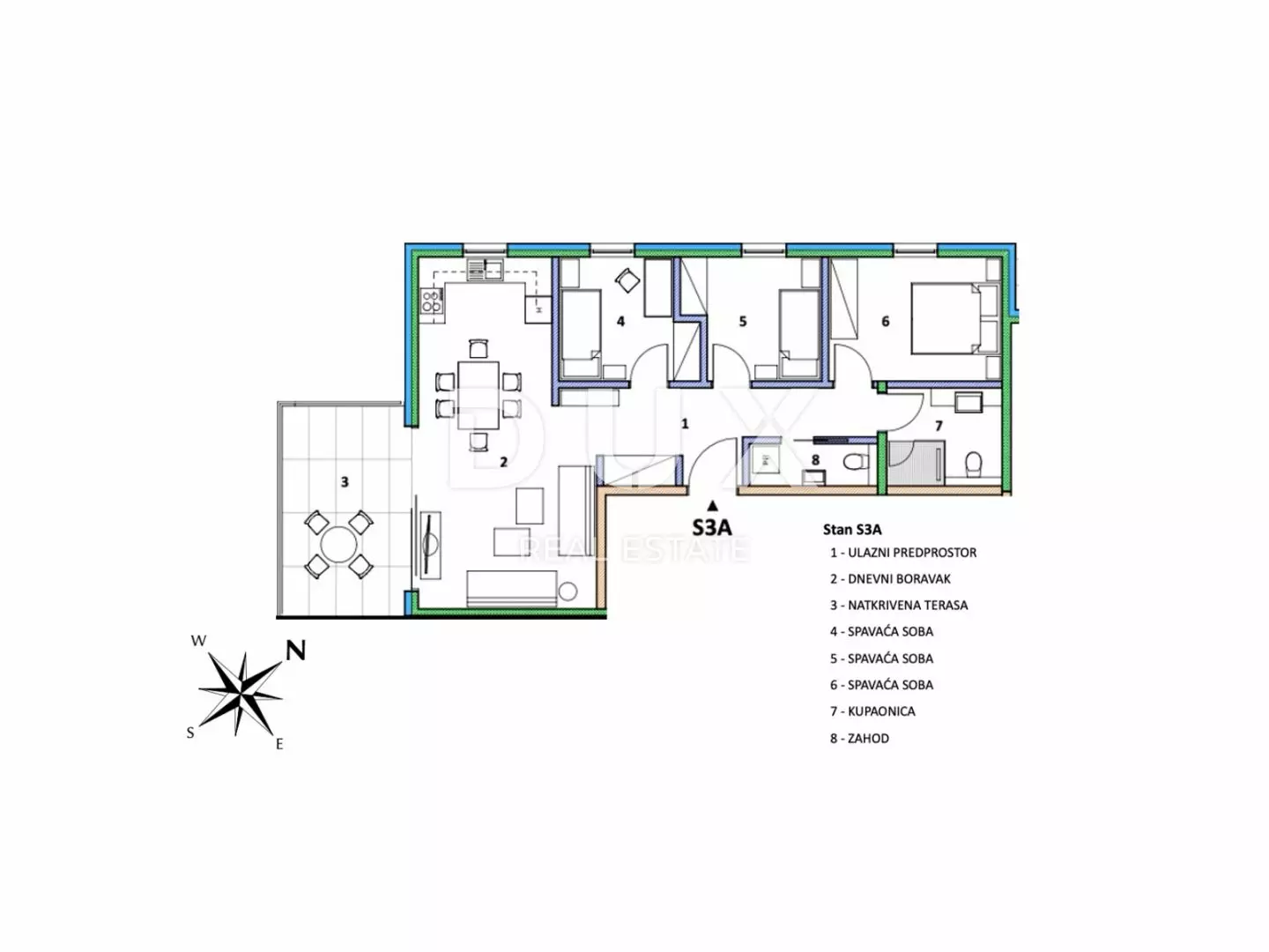 3-bedroom Apartment In Umag, Croatia (79,5 M²)