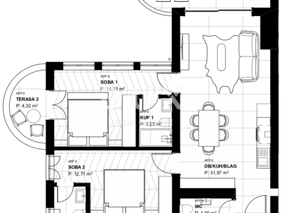 2-bedroom Apartment In Lovran, Croatia (89,5 M²)