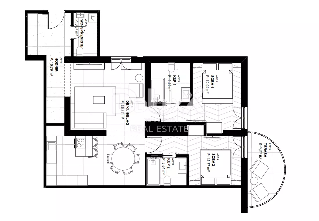 2-bedroom Apartment In Lovran, Croatia (87,82 M²)