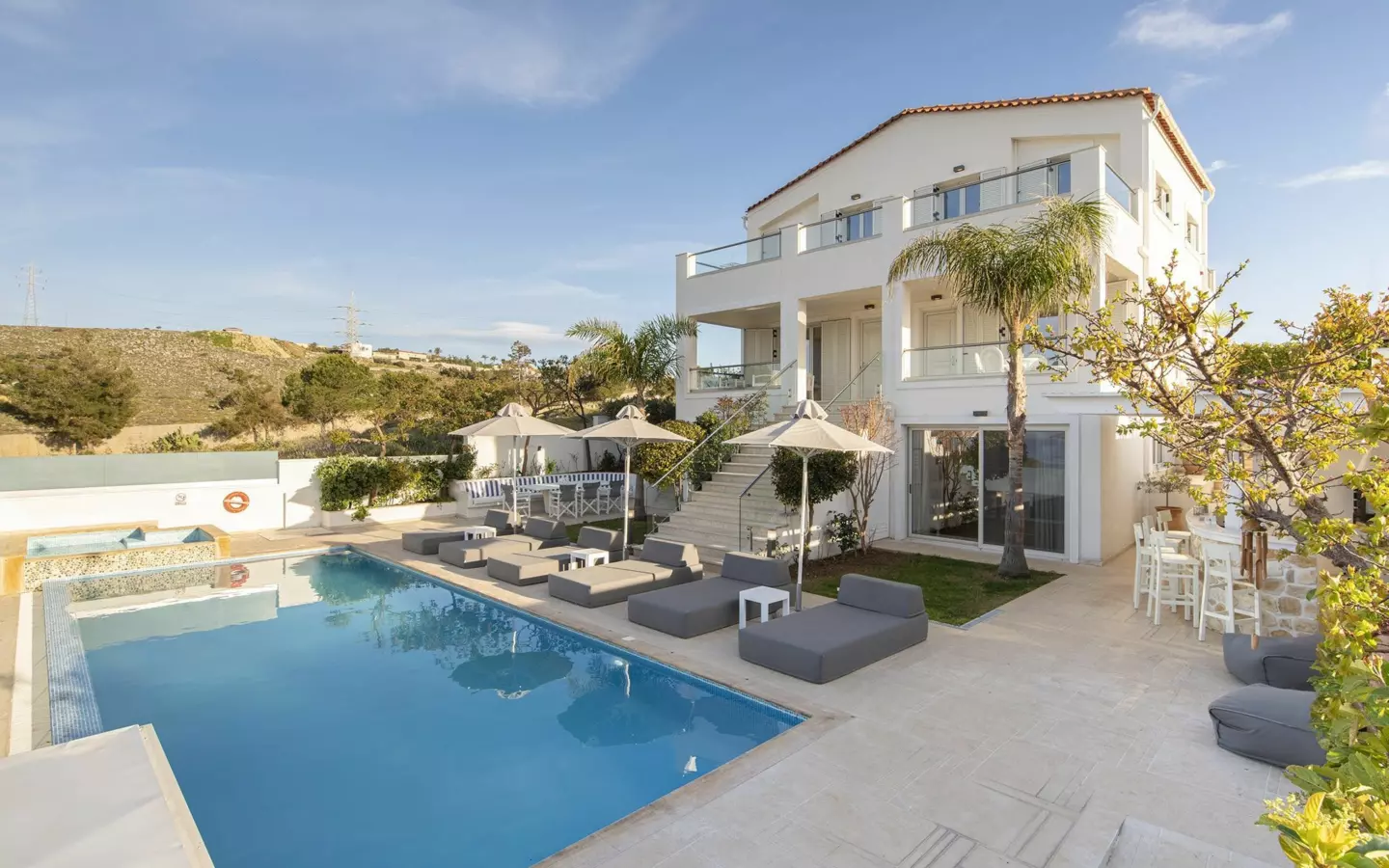Exceptional 6-bedroom Luxury Villa With Heated Pool And Sea Views Near Kokkini Hani, Heraklion