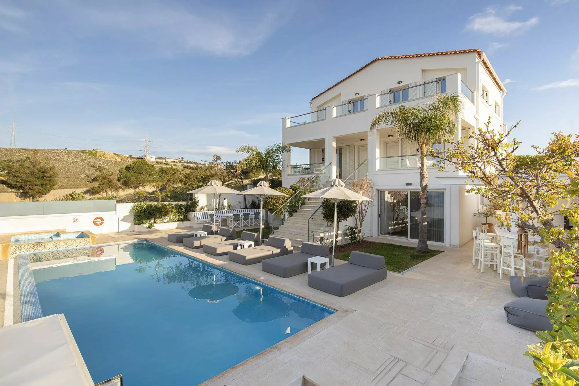 Exceptional 6-bedroom Luxury Villa With Heated Pool And Sea Views Near Kokkini Hani, Heraklion