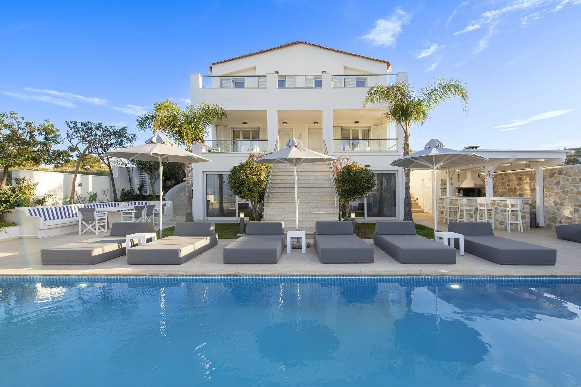 Exceptional 6-bedroom Luxury Villa With Heated Pool And Sea Views Near Kokkini Hani, Heraklion