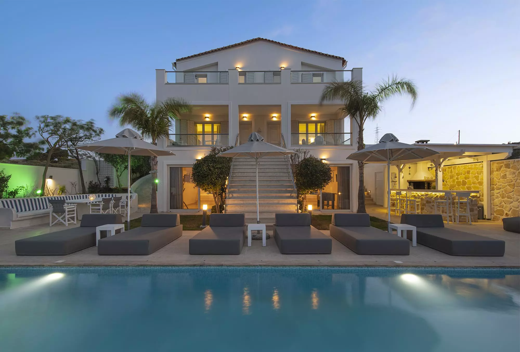 Exceptional 6-bedroom Luxury Villa With Heated Pool And Sea Views Near Kokkini Hani, Heraklion