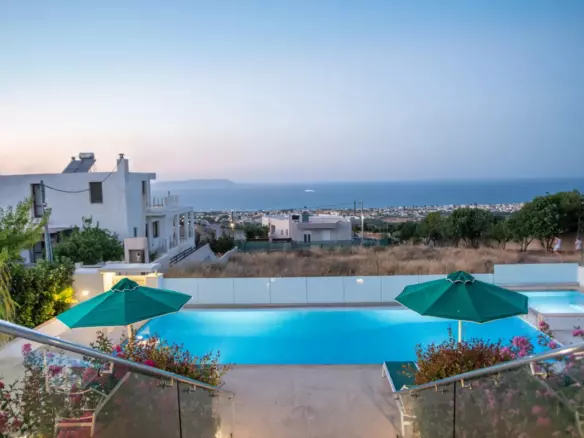Exceptional 6-bedroom Luxury Villa With Heated Pool And Sea Views Near Kokkini Hani, Heraklion