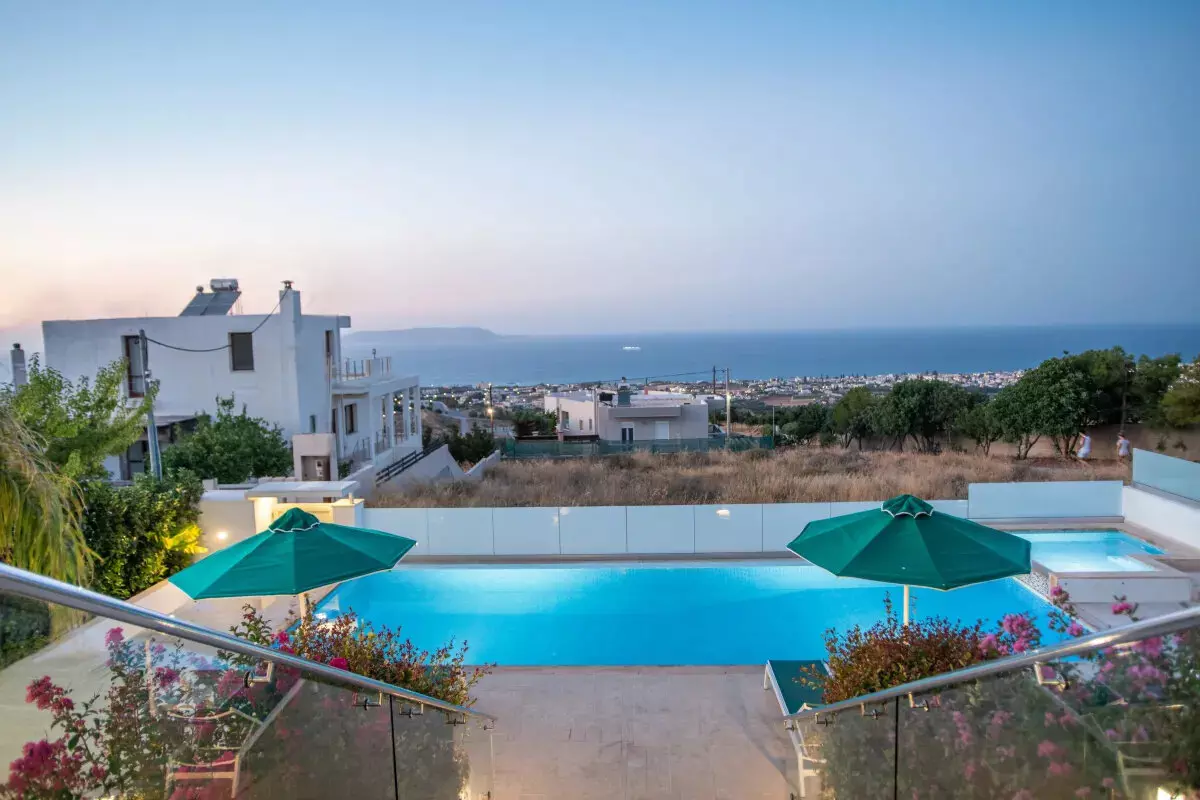 Exceptional 6-bedroom Luxury Villa With Heated Pool And Sea Views Near Kokkini Hani, Heraklion