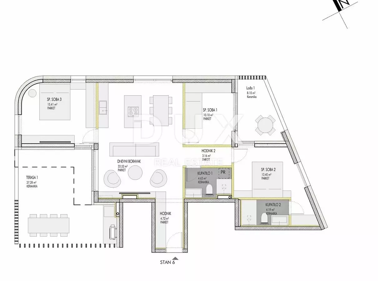 3-bedroom Apartment In Umag, Croatia (103,79 M²)