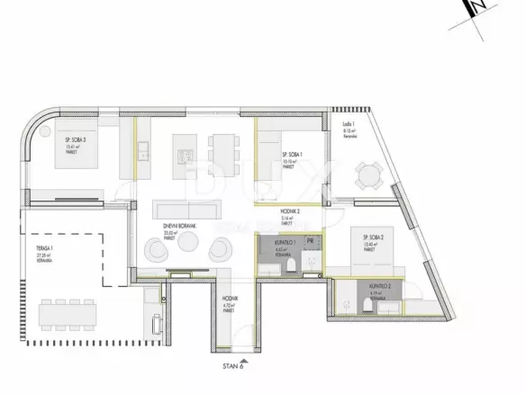 3-bedroom Apartment In Umag, Croatia (103,79 M²)